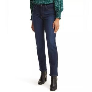 Levi’s Classic Straight Leg Mid Rise Womens Denim Jeans Cobalt Haze Blue Size 32